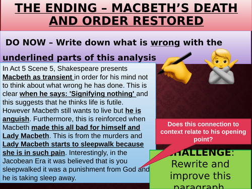Macbeth Act 5 scenes 6-9
