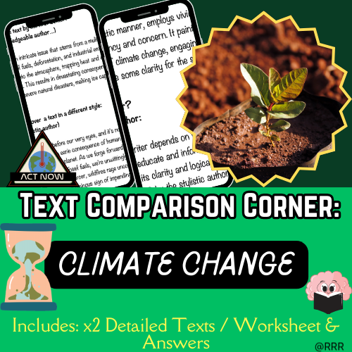 Climate Change Perspectives: Compare & Contrast Texts with Top Author Insights! GCSE & IGCSE English