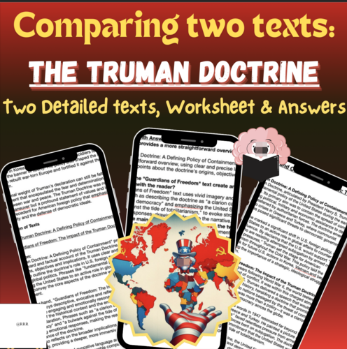 GCSE & IGCSE: The Truman Doctrine: Compare & Contrast Texts with Author’s Perspective: English Class