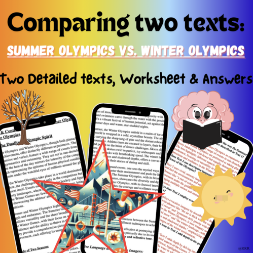 IGCSE English on Summer vs. Winter Olympics: Compare & Contrast Texts with Worksheet & Answers