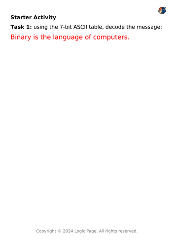 Character Encoding GCSE Computer Science AQA