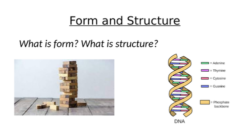 Structure and Form