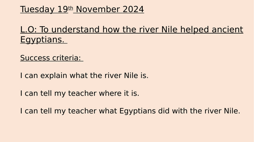 How the river Nile help the egyptians