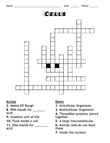 Cells Crossword