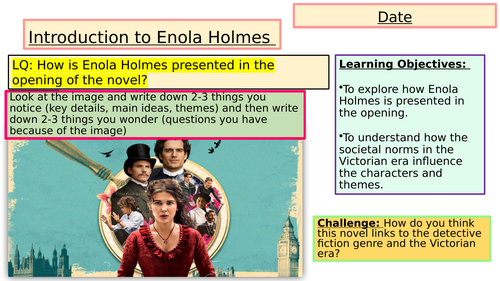 Detective Fiction- Enola Holmes (Chapter 1)