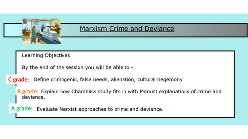 Maxism, crime and deviance