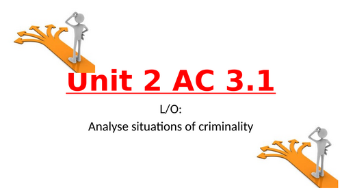 AC 3.1 Situations of Criminality