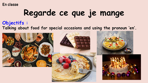 French - Talking about food for different holidays