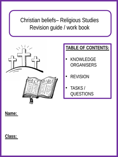 Workbook - Christian beliefs - Edexcel Spec B