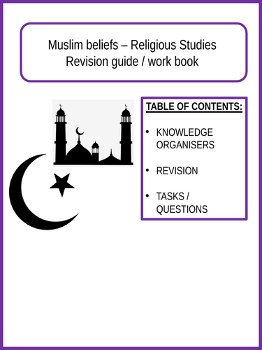 Workbook - Muslim beliefs - Edexcel Spec B