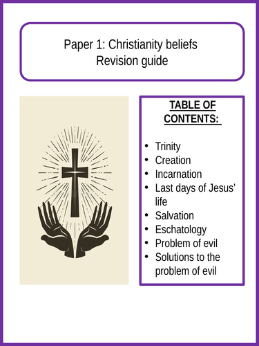 Revision guide - Christian beliefs - Edexcel spec B