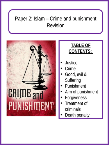 Revision guide - Crime and punishment - Edexcel spec B