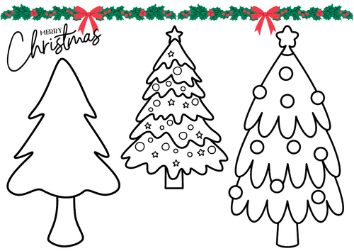 Paint the Christmas trees