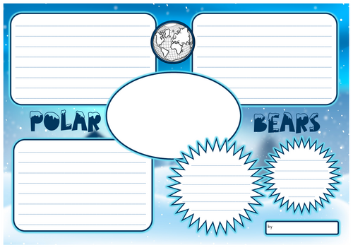 Polar fact file writing template