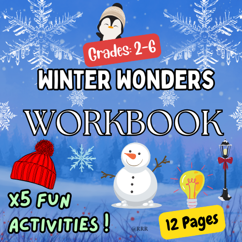 Winter: Fun Fill-In Workbook for Kids! Interactive Activities for the End of Year  & Cold Season