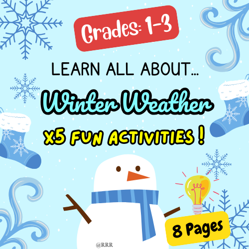 Snowy Scholars Activity Workbook for Kids! Winter-Themed Fun in the Cold Season (End of Year)