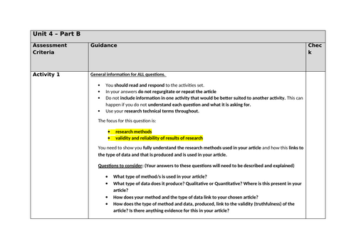 U4- Enquiries inot Current Research in Health and Social Care.