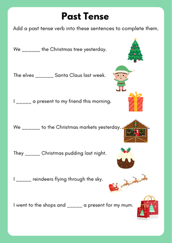 Christmas Literacy Grammar Activity Booklet