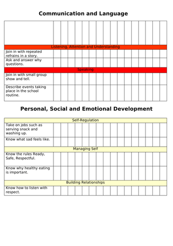 Reception End of Autumn 2 Assessment