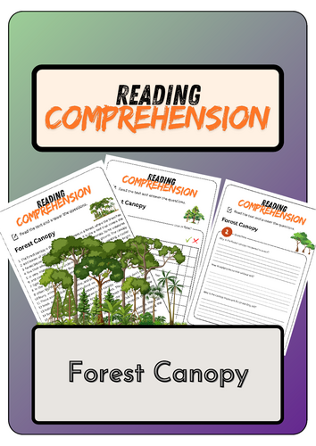 Reading Comprehension - Forest Canopy + Solutions | Teaching Resources