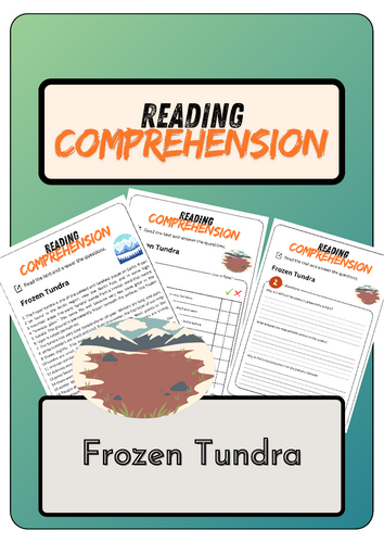 Reading Comprehension - Frozen Tundra + Solutions