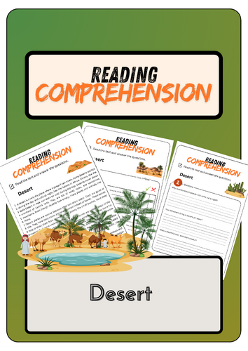 Reading Comprehension - Desert + Solutions | Teaching Resources