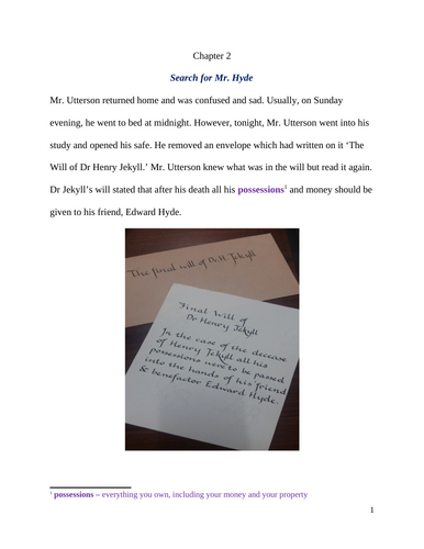 Dr Jekyll & Mr Hyde: Chapter 2: An Abridged Version