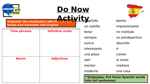 KS3 Spanish - Viva 2 Module 1 - Las vacaciones