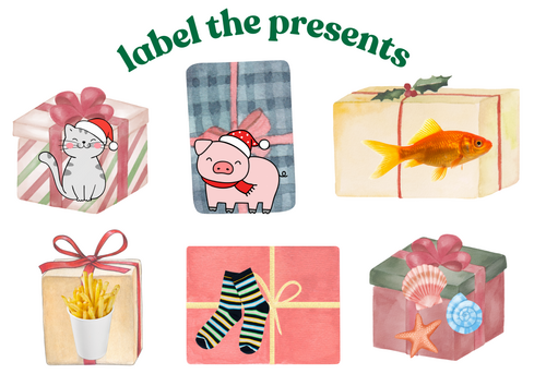 Label the presents