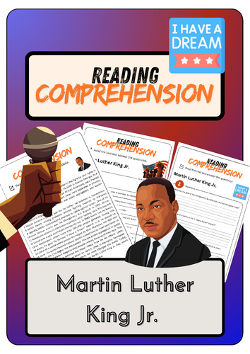 Reading Comprehension - Martin Luther King Jr. + Solutions | Teaching ...