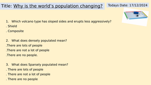 Why is the world population changing