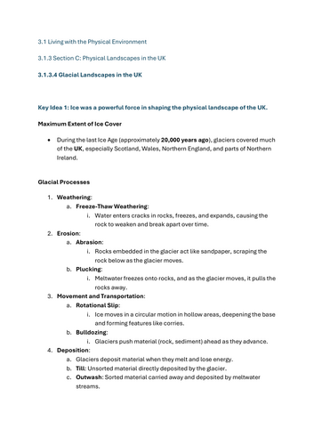 Glacial Landscapes in the UK - GCSE Geography Lesson