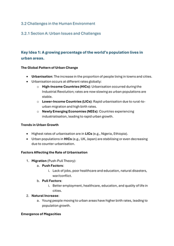 Urban Issues & Challenges - GCSE Geography Lesson