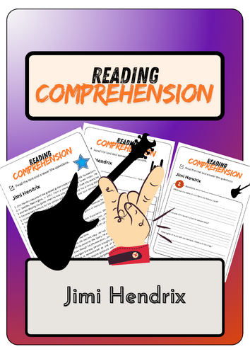 Reading Comprehension - Jimi Hendrix + Solutions | Teaching Resources