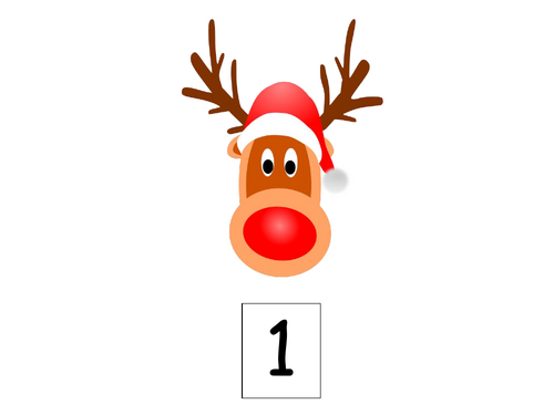 Rudolph The Red-Nosed Reindeer Numbers 1 to 20