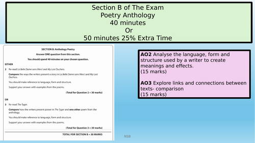 Edexcel iGCSE Poetry Anthology Blessing