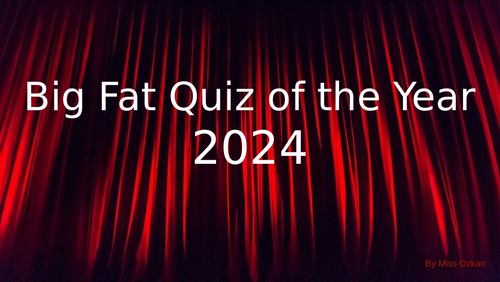 Big Fat Quiz of the Year 2024