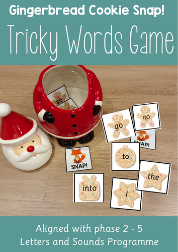 Gingerbread Cookie Snap - Tricky Word Game Phase 2-5