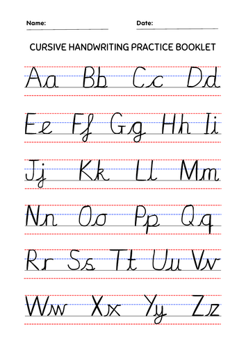 British Cursive Handwriting