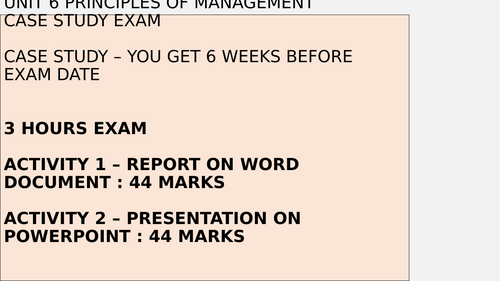 BTEC LEVEL 3 BUSINESS UNIT 6 EXAM GUIDE