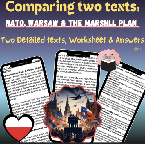 NATO, Warsaw Pact & The Marshall Plan: English Texts & Author Insights: COMPARE & CONTRAST Passages