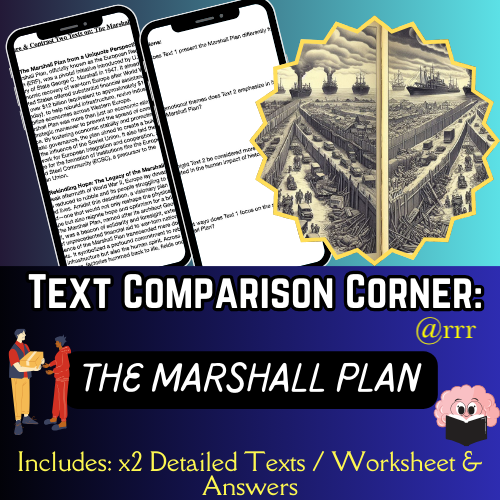 GCSE & IGCSE English: The Marshall Plan: Analysing Texts & Author Perspectives - Compare & Contrast