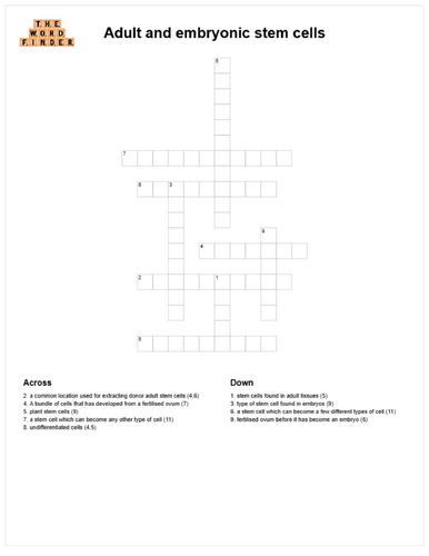 KS3 Biology, Living Organisms crosswords bundle