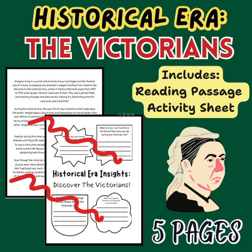 Victorian Adventures: Engaging Reading Passage & Activity Sheet for Kids 7+ in age (Primary School)