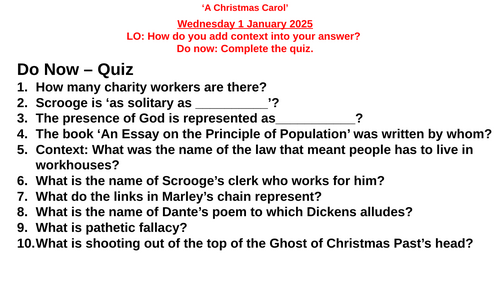 A Christmas Carol - I do/We do/You do - Stave 2 A lonely boy reading near a feeble fire