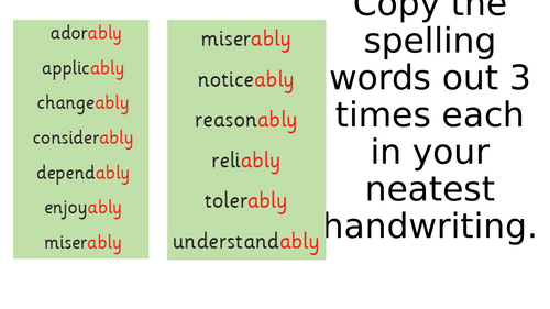 Year 5 Handwriting summer term PowerPoint slides