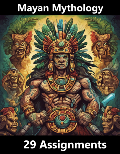 Mayan Mythology Worksheet Packet (29 Total)