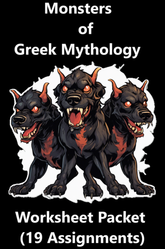 Monsters of Greek Myth Worksheet Packet (19 Total)