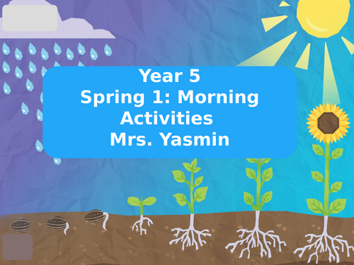 Year 5 Morning Activities 6 Weeks