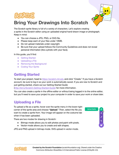 Scratch: Bring Your Drawings Into Scratch